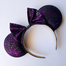 Load image into Gallery viewer, Purple Web Ears