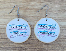 Load image into Gallery viewer, Votes for Women large earrings