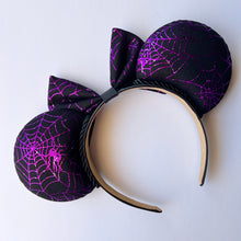 Load image into Gallery viewer, Purple Web Ears