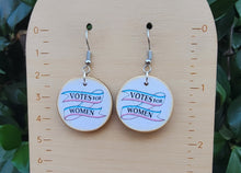 Load image into Gallery viewer, Votes for Women small earrings
