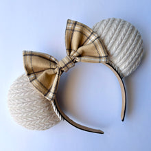 Load image into Gallery viewer, Cozy Cream Flannel Ears