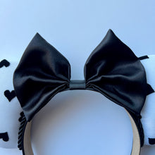 Load image into Gallery viewer, Black Velvet Hearts Ears