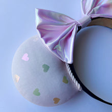 Load image into Gallery viewer, Blush Pink Iridescent Hearts Ears