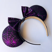 Load image into Gallery viewer, Purple Web Ears