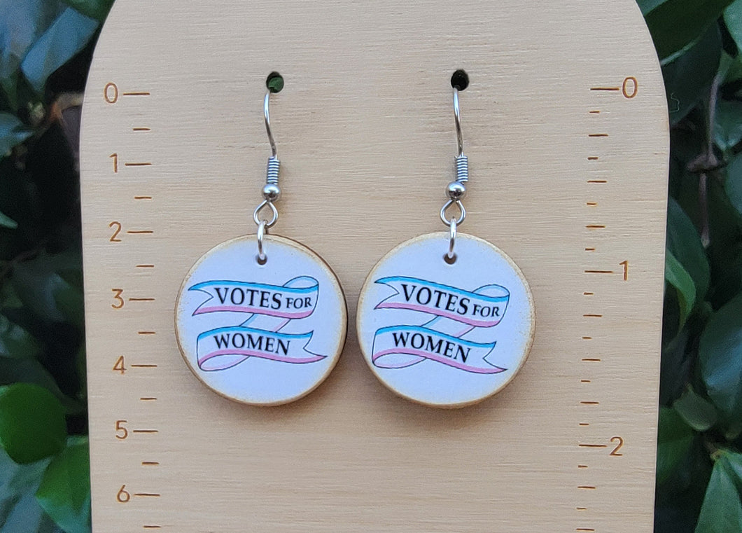 Votes for Women small earrings