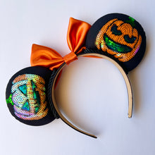 Load image into Gallery viewer, Sequin Pumpkin Ears
