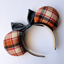 Load image into Gallery viewer, Flannel and leather ears
