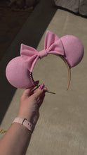 Load and play video in Gallery viewer, Pink Cotton Candy Glitter Ears

